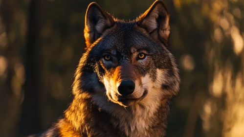 Majestic Wolf Gaze