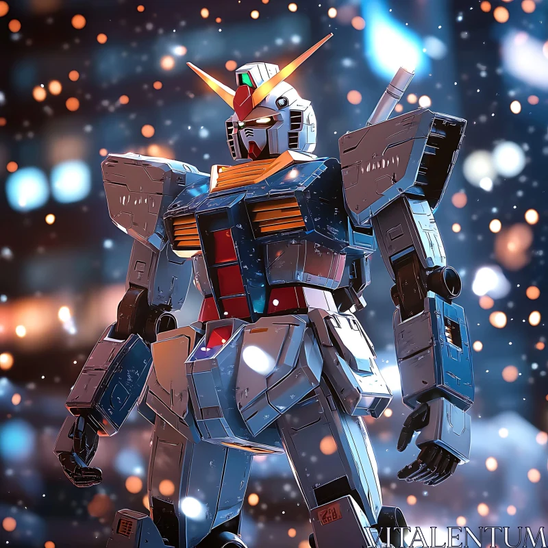 Anime-Inspired Mecha Robot AI Image