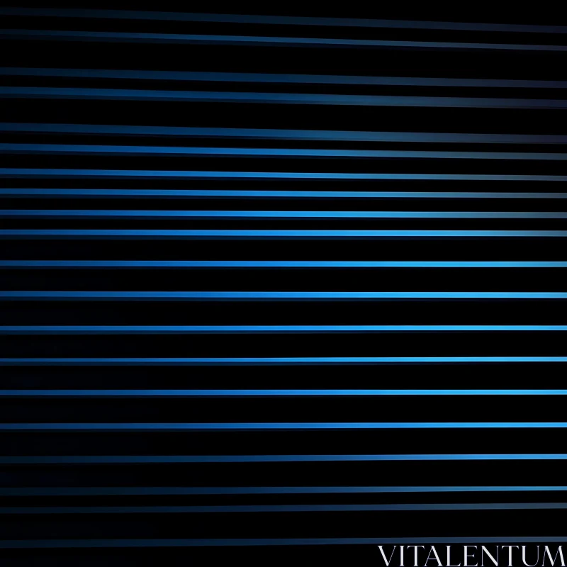 Horizontal Blue Lines Abstract AI Image