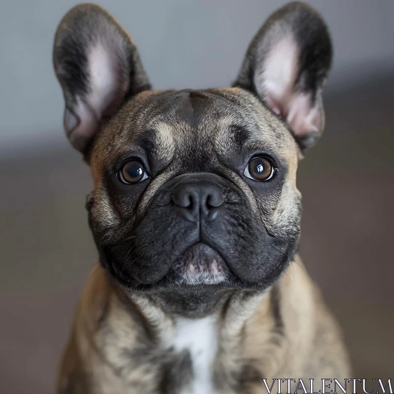 French Bulldog with Brindle Coat AI Image