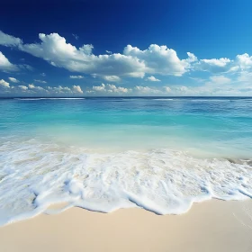 Coastal Serenity: Beach and Sky