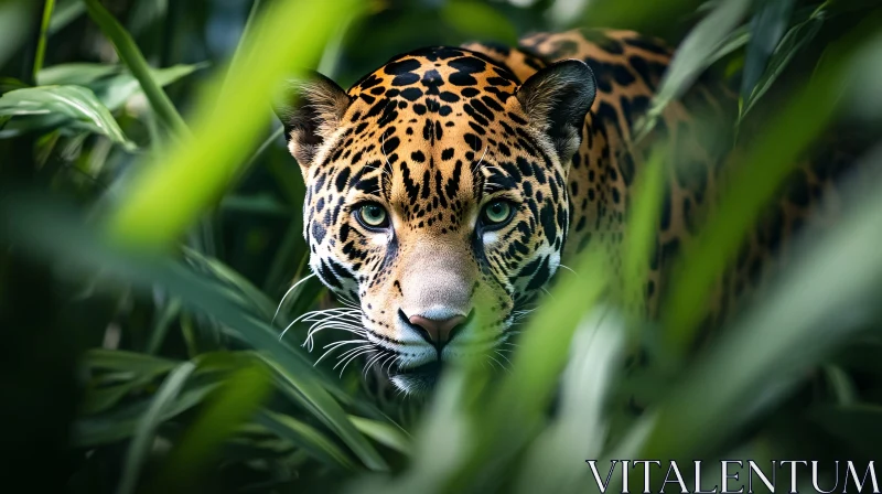 AI ART Stealthy Jaguar in the Jungle