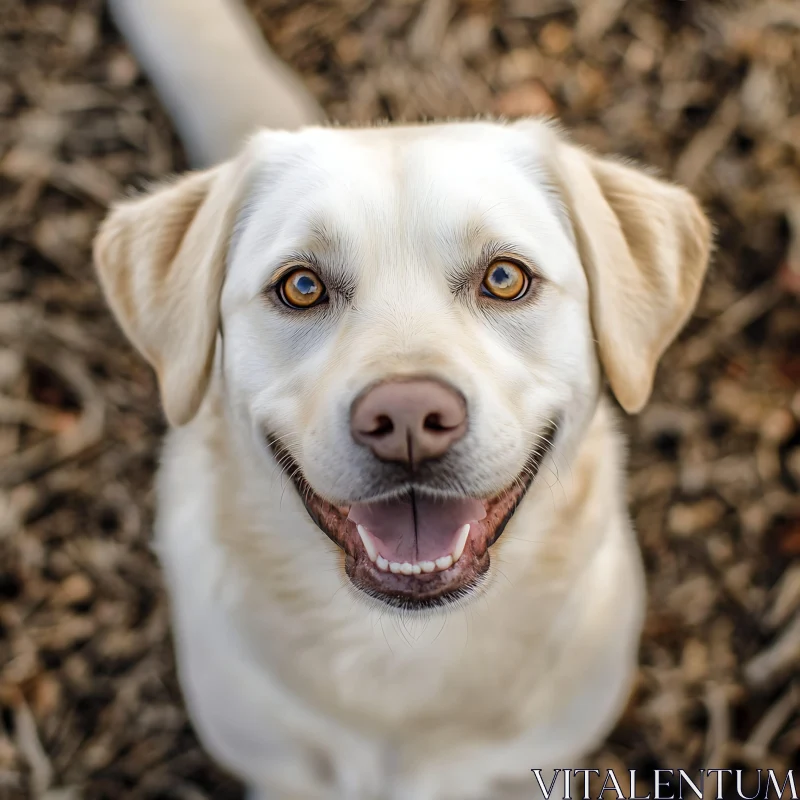 Happy Labrador Retriever Portrait AI Image