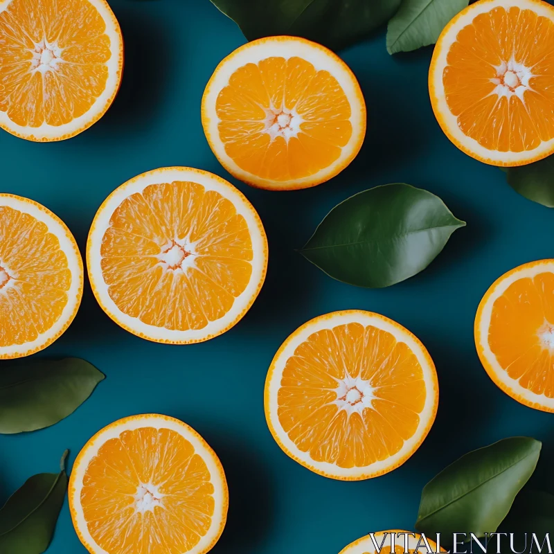 Vibrant Citrus Fruit Arrangement AI Image