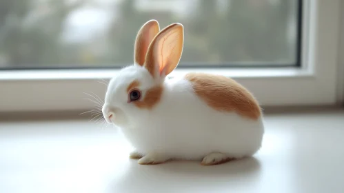 Peaceful Bunny by Window