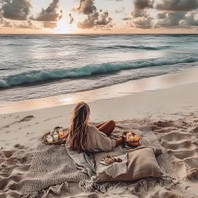 Beach Sunset Serenity
