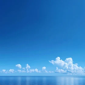 Calm Sea and Sky Landscape