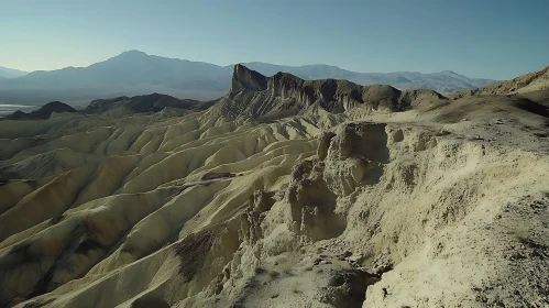 Arid Mountain Range in Death Valley