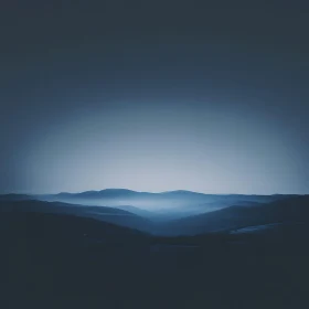 Misty Blue Mountain Vista