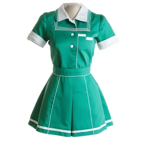 Elegant Green Uniform Dress