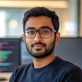 Man in Glasses Portrait