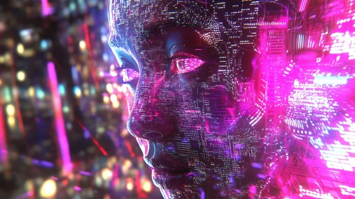Futuristic Cyborg Portrait