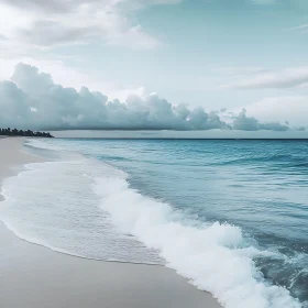 Peaceful Seascape with Soft Waves