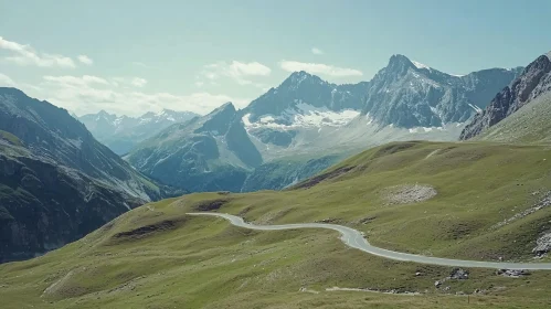 Winding Road Through the Mountains