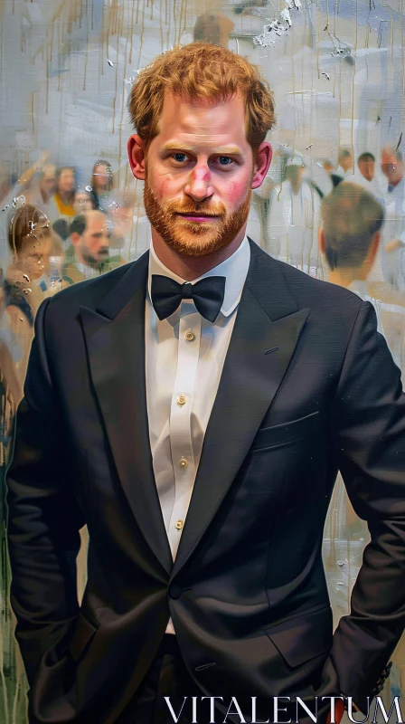 AI ART Prince Harry in Formal Attire