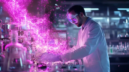 Laboratory Research with Glowing Particles