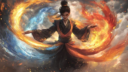 Elemental Balance: A Warrior's Stance