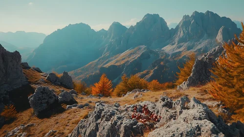 Autumnal Mountain Landscape