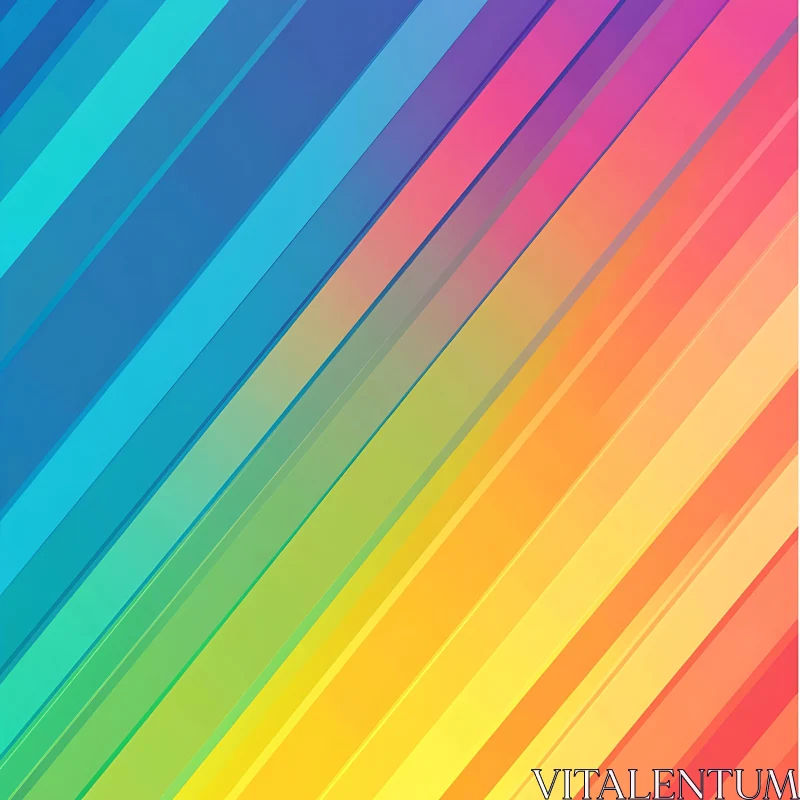 Spectrum Stripes Abstract Background AI Image