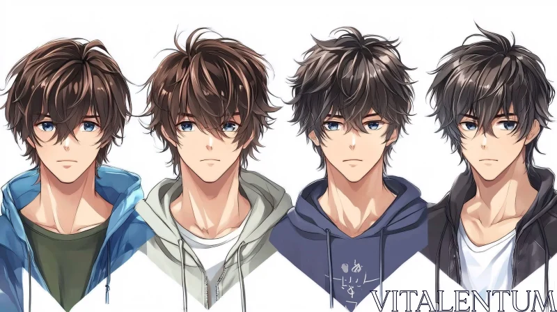 AI ART Charming Anime Male Characters