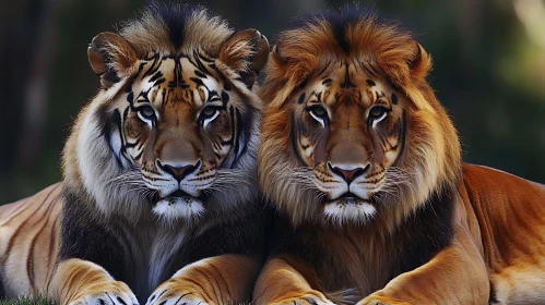 Lion and Tiger: A Study in Contrast