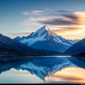 Still Waters: Mountain Reflection Art