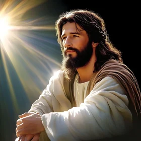 Contemplative Man in Divine Light
