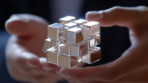 Reflective Cube Structure in Gentle Hands