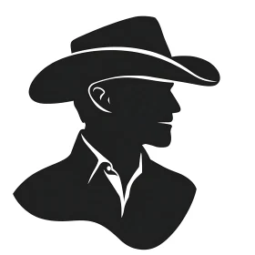 Cowboy Silhouette Art - Western Icon