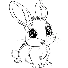 Charming Cartoon Bunny Image