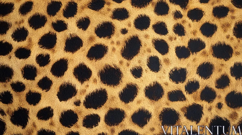 Seamless Leopard Fur Pattern Background AI Image