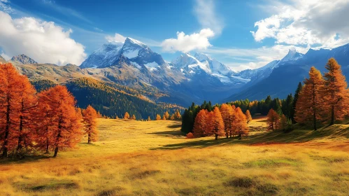 Autumnal Mountain Landscape