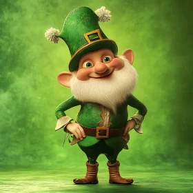 Whimsical Leprechaun Portrait