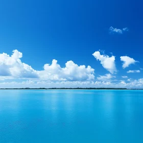 Peaceful Seascape with Blue Sky