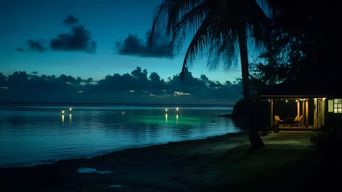Nighttime Beach House Retreat