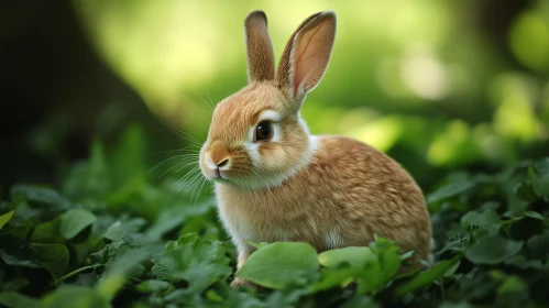 Sweet Rabbit in a Natural Setting