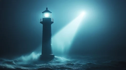 Beacon of Hope in the Night Sea