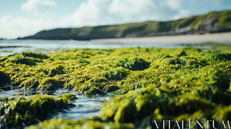 AI ART Coastal Seaweed Landscape