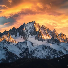 Mountains at Sunset