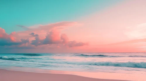 Calm Ocean View at Sunset