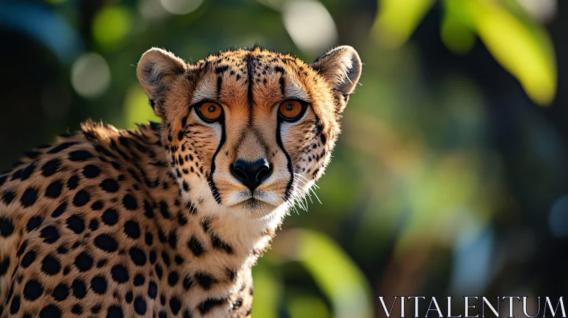 Close-up of a Cheetah's Face AI Image