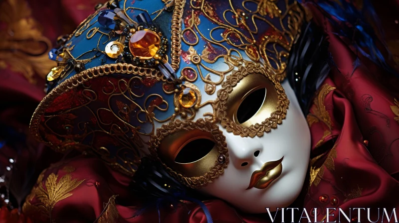 Venetian Masquerade Halloween Wallpaper - A Touch of Surreal Humor AI Image