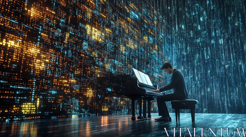 AI ART Pianist in Digital Realm