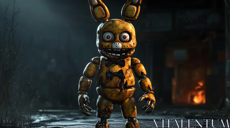 AI ART Disturbing Rabbit Character