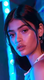 Kylie Jenner Glowing in Neon Light