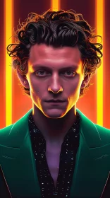 Striking Digital Portrait of Tom Holland