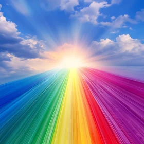 Colorful Skyward Path