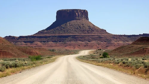 Desert Road to Mountain Peak