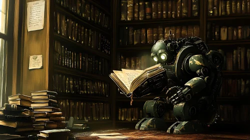 Mechanical Mind Absorbed in Literature