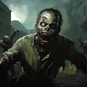 Undead Horror: A Zombie's Grim Stroll
